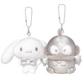 Japan Sanrio Mascot Holder Connecting Set - Cinnamoroll & Hangyodon : Sliver - 1