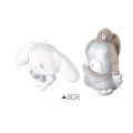Japan Sanrio Mascot Holder Connecting Set - Cinnamoroll & Hangyodon : Sliver - 2