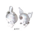 Japan Sanrio Mascot Holder Connecting Set - Kuromi & My Melody : Sliver - 2