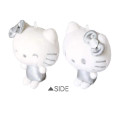 Japan Sanrio Mascot Holder Connecting Set - Hello Kitty & Hello Mimmy : Sliver - 2