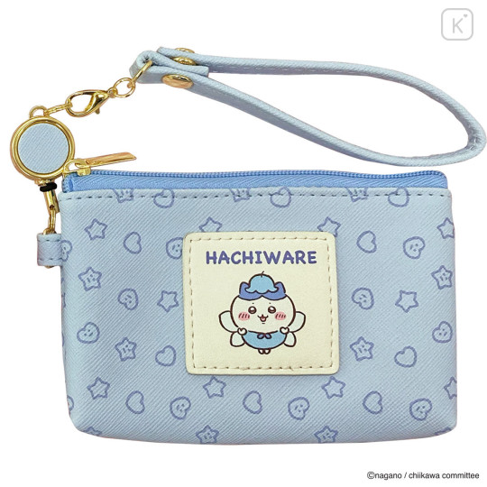 Japan Chiikawa Pass Case Card Holder & Coin Case & Reel - Hachiware : Fairy Star - 5