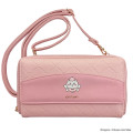 Japan Chiikawa Long Wallet Pochette - Chiikawa : Fairy Embossed Pink - 1