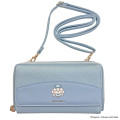 Japan Chiikawa Long Wallet Pochette - Hachiware : Fairy Embossed Blue - 1