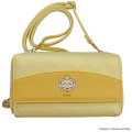 Japan Chiikawa Long Wallet Pochette - Usagi : Fairy Embossed Yellow - 1