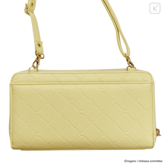 Japan Chiikawa Long Wallet Pochette - Usagi : Fairy Embossed Yellow - 5