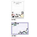 Japan Obakenu × Sanrio Mini Notepad - Obakenu : Characters Leopard Black - 2