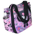 Japan Sanrio Balloon Tote Bag - Kuromi : Favourite Black Pink - 2