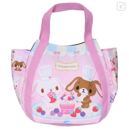 Japan Sanrio Balloon Mini Tote Bag - Sugarbunnies : Pastry Chef Pink - 1