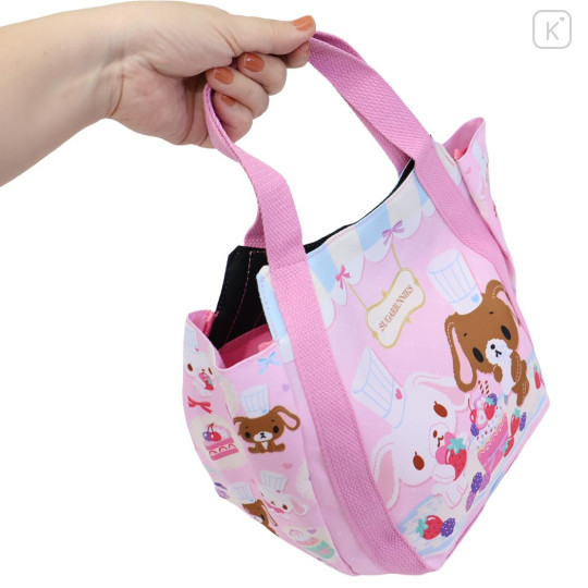 Japan Sanrio Balloon Mini Tote Bag - Sugarbunnies : Pastry Chef Pink - 2