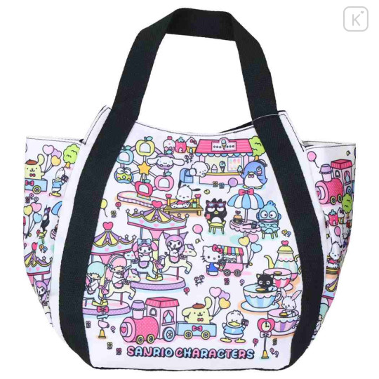 Japan Sanrio Balloon Mini Tote Bag - Characters Amusement Park - 1