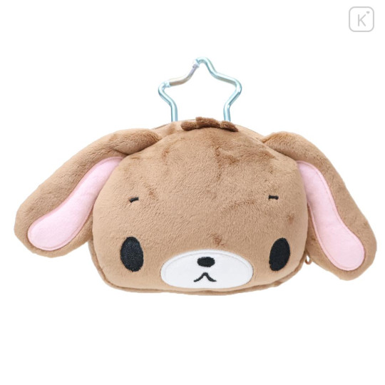 Japan Sanrio Face-shaped Pouch with Carabiner - Sugarbunnies : Kurousa - 1