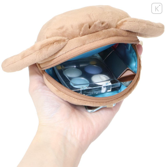 Japan Sanrio Face-shaped Pouch with Carabiner - Sugarbunnies : Kurousa - 3