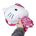 Japan Sanrio Plush Backpack - Hello Kitty : Leopard Pink - 3