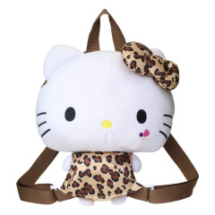 Japan Sanrio Plush Backpack - Hello Kitty : Leopard