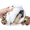 Japan Sanrio Plush Backpack - Hello Kitty : Leopard - 4