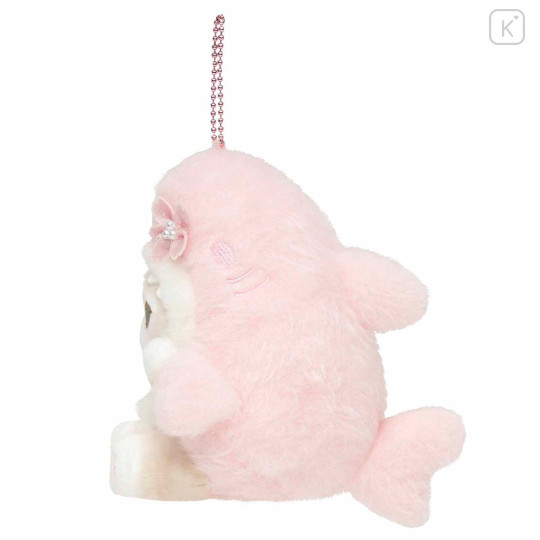 Japan Mofusand Chubby Potepote Mascot Holder - Sakura Shark Cat Cherry Blossom - 5