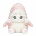 Japan Mofusand Chubby Potepote Plush Toy - Sakura Shark Cat Cherry Blossom - 1