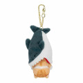 Japan Mofusand Retractable Plush Bag Charm - Shark Cat Crisis - 5