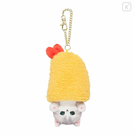 Japan Mofusand Retractable Plush Bag Charm - Shrimp Cat - 1