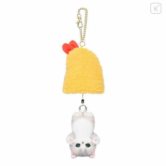 Japan Mofusand Retractable Plush Bag Charm - Shrimp Cat - 6