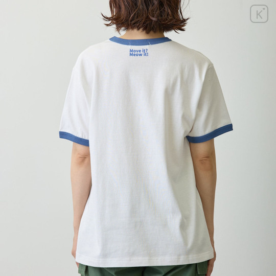 Japan Mofusand T-shirt (M) - Nyanto! Moving Center Mooving White - 4