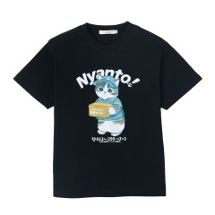 Japan Mofusand T-shirt (M) - Nyanto! Moving Center Black