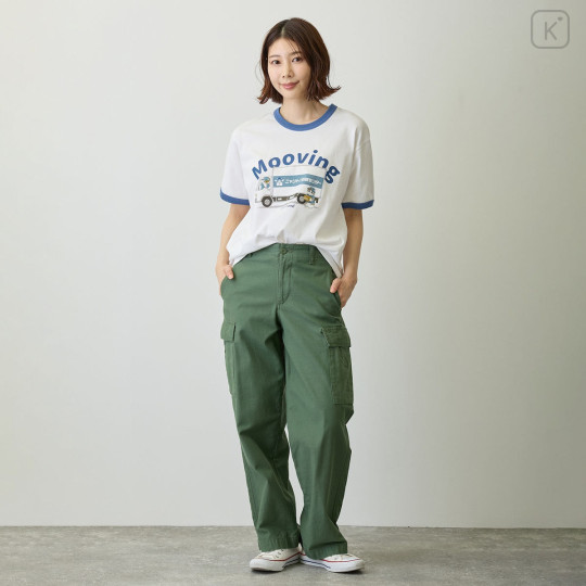 Japan Mofusand T-shirt (L) - Nyanto! Moving Center Mooving White - 6