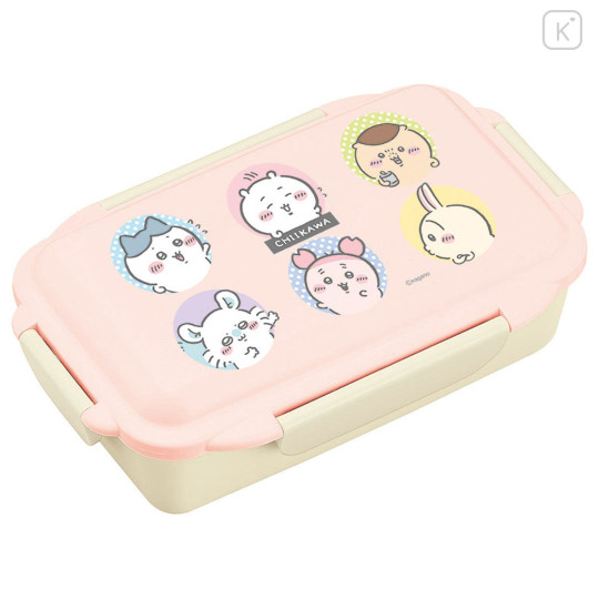 Japan Chiikawa Bento Lunch Box 500ml - Characters Face Pink - 1