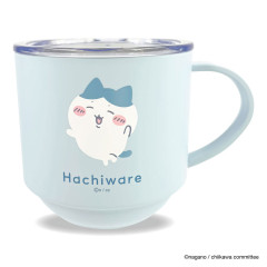 Japan Chiikawa Stainless Steel Mug with Lid - Hachiware Happy