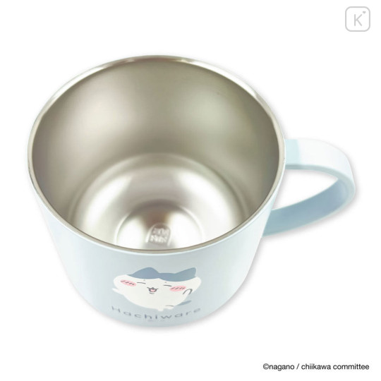 Japan Chiikawa Stainless Steel Mug with Lid - Hachiware Happy - 8