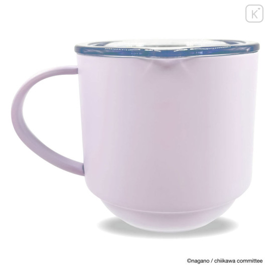 Japan Chiikawa Stainless Steel Mug with Lid - Momonga Praise Me - 5