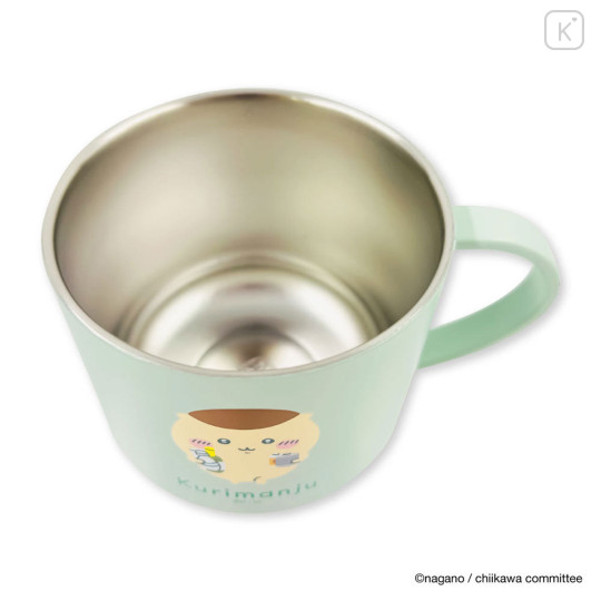 Japan Chiikawa Stainless Steel Mug with Lid - Kuri Manju - 7