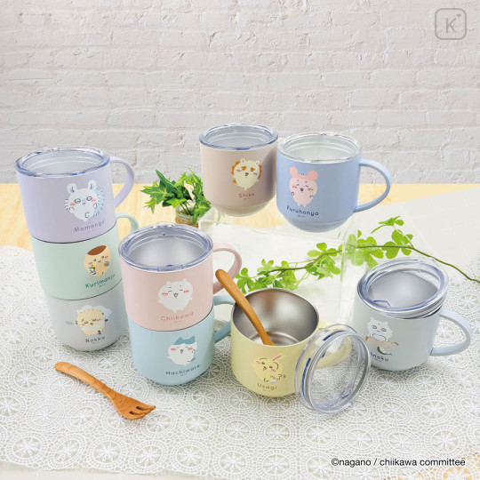 Japan Chiikawa Stainless Steel Mug with Lid - Shisa - 2
