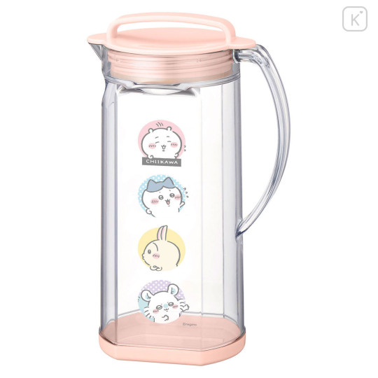 Japan Chiikawa Water Pitcher - Chiikawa : Characters Face Pink - 1