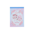Japan Chiikawa Mini Notepad - Hachiware & Rakko : Sakura Pink - 1