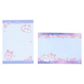 Japan Chiikawa Mini Notepad - Furuhonya Kani-chan & Momonga : Sakura Pink Night - 7