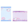 Japan Chiikawa Mini Notepad - Anoko & Momonga : Sakura Pink Night - 7
