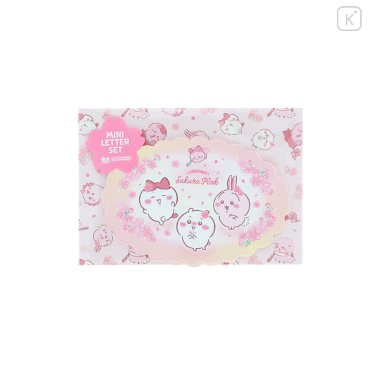 Japan Chiikawa Mini Letter Set - Characters : Sakura Pink - 5