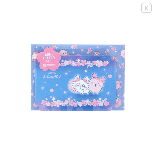 Japan Chiikawa Mini Letter Set - Characters : Sakura Pink Night - 1