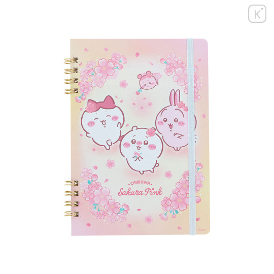 Japan Chiikawa B6 Ring Notebook - Characters : Sakura Pink - 5