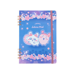 Japan Chiikawa B6 Ring Notebook - Characters : Sakura Pink Night