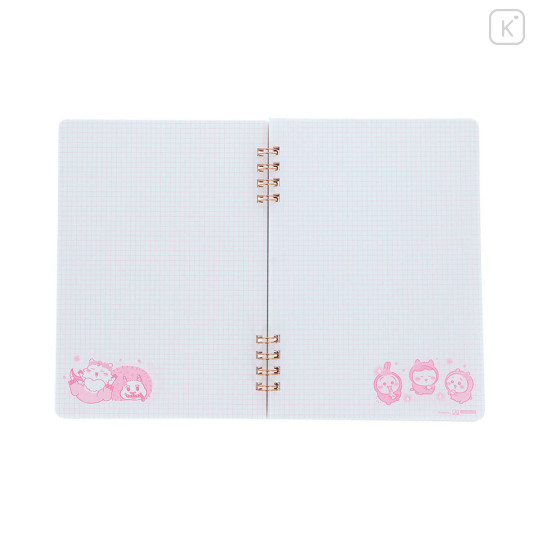Japan Chiikawa B6 Ring Notebook - Characters : Sakura Pink Night - 7