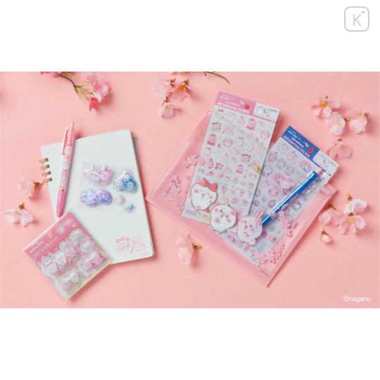 Japan Chiikawa A5 Clear File - Characters : Sakura Pink - 3