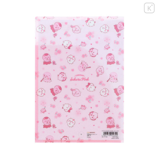 Japan Sanrio A5 Clear File - Characters : Sakura Pink - 7