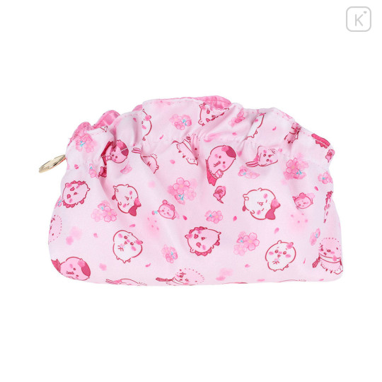 Japan Chiikawa Frill Cosmetic Pouch - Characters : Sakura Pink - 6