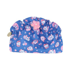 Japan Chiikawa Frill Cosmetic Pouch - Characters : Sakura Pink Night