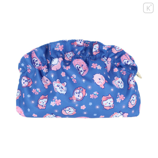 Japan Chiikawa Frill Cosmetic Pouch - Characters : Sakura Pink Night - 6
