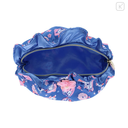 Japan Chiikawa Frill Cosmetic Pouch - Characters : Sakura Pink Night - 7