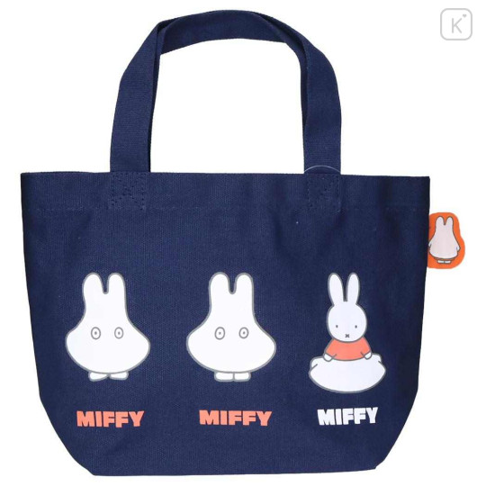 Japan Miffy Mini Tote Bag - Miffy : Ghost Navy - 1