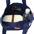 Japan Miffy Mini Tote Bag - Miffy : Ghost Navy - 3